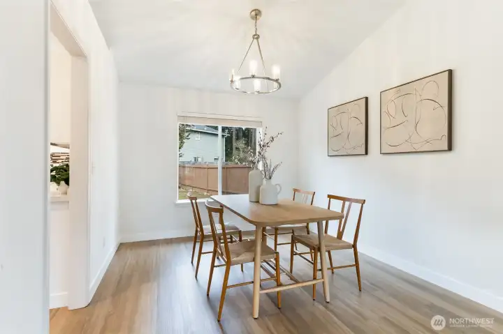 Formal dining area perfect for memorable gatherings.