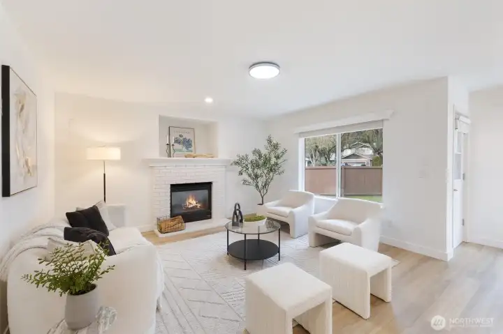 Warm and inviting gathering space.