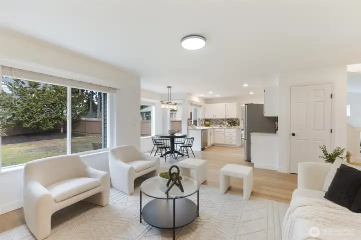 Open design encourages connection.