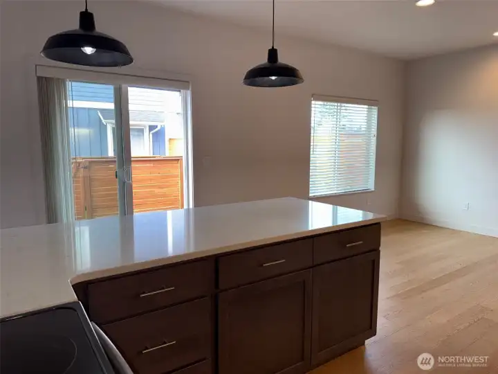 Open greatroom concept living space downstairs.