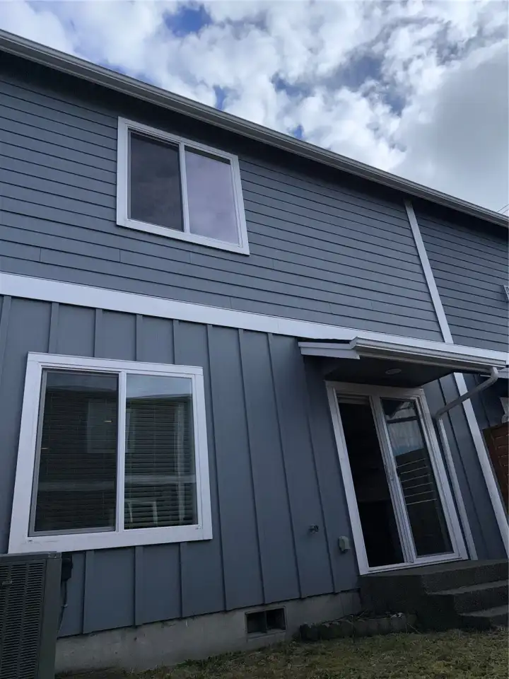 West side of the townhouse.