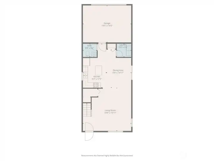 Downstairs floor plan