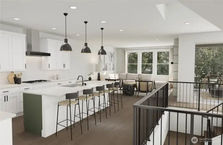 Pictures of Model Home Interior Renderings. Not pictures of actual home. Features, colors, layout may vary.