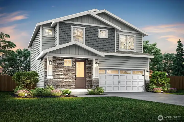 Example of the Cypress floorplan to be located at 5923 Lost City Ln NW