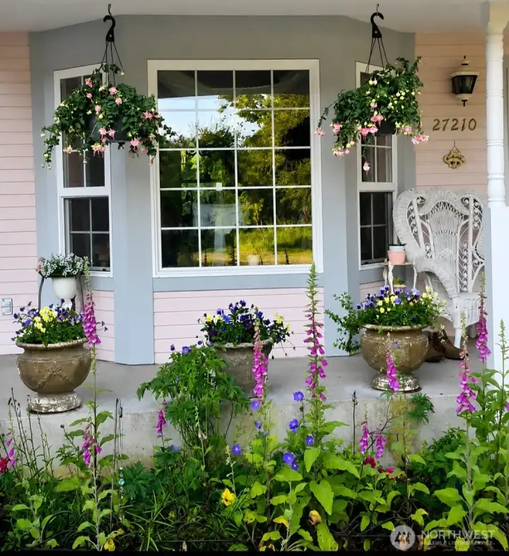 Beautiful flowers to greet you and all that visit.
