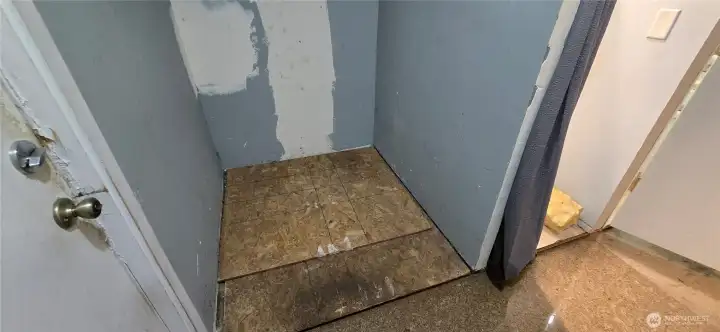 This where the septic entry is on the lower level