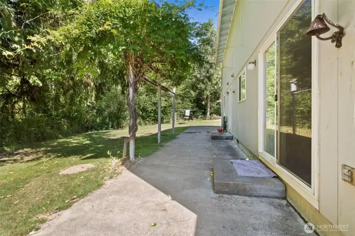 Back patio.