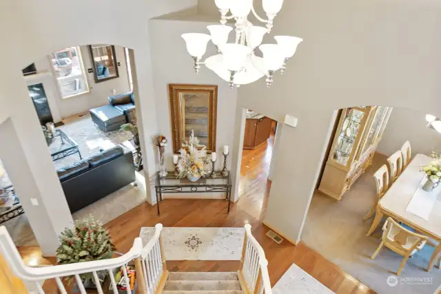 View of entryway from upstairs