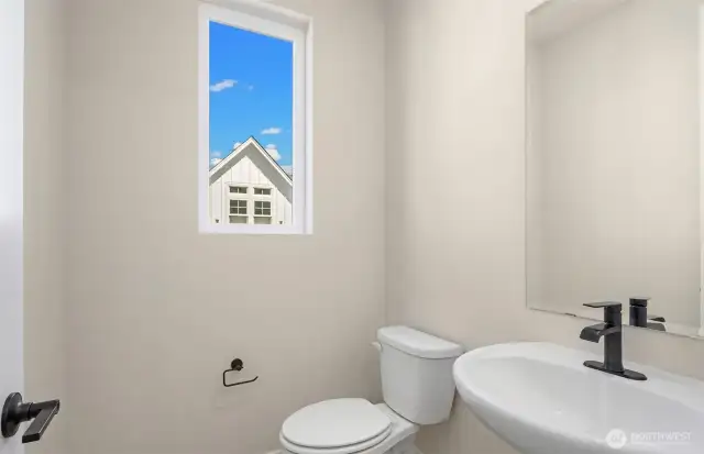 Main floor powder room