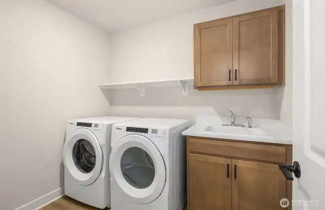 Third floor completed laundry