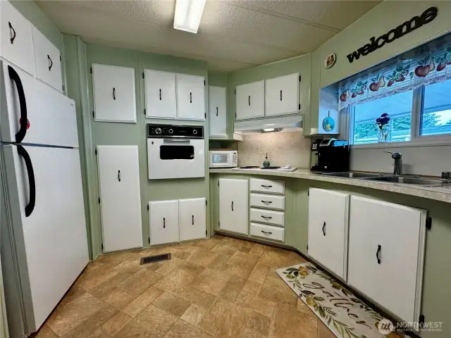 Close up of kitchen.