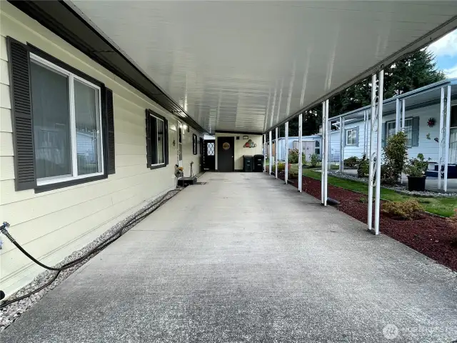 Another view of the carport.