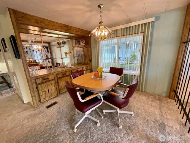 Formal dining area.