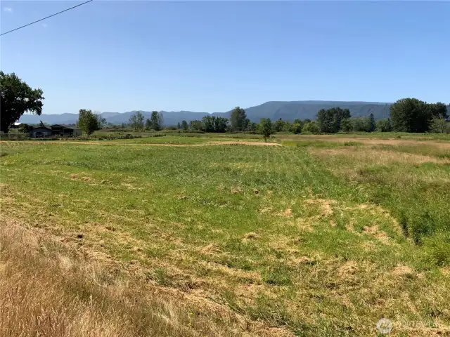 West front corner of property looking toward Oregon hills
