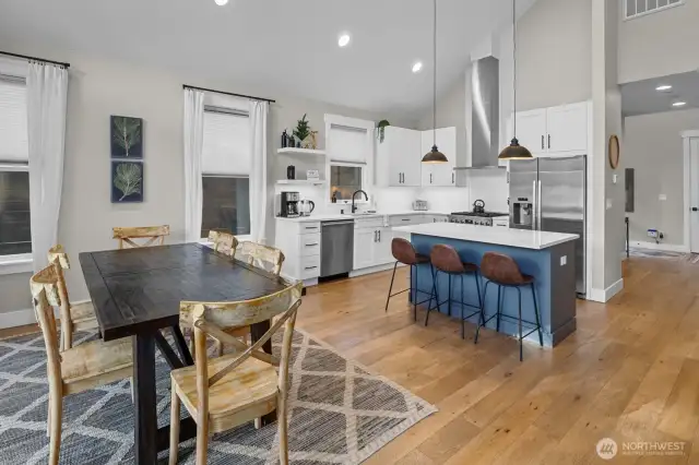 Kitchen great for entertaining.