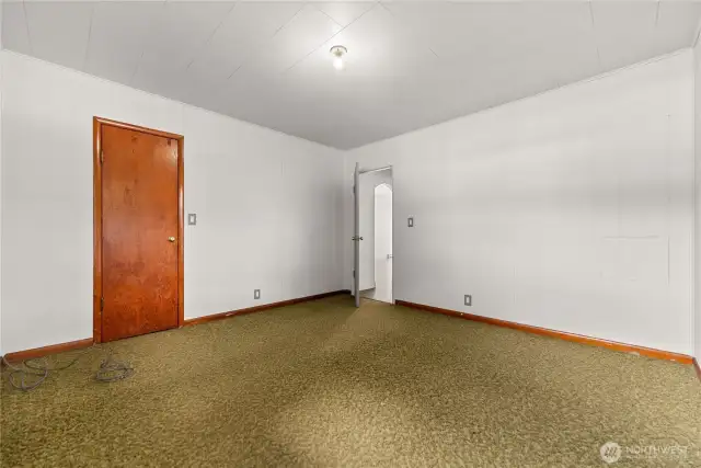 2nd Bedroom is carpeted. Large closet.