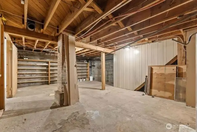 Plenty of room for hobbies and storage areas