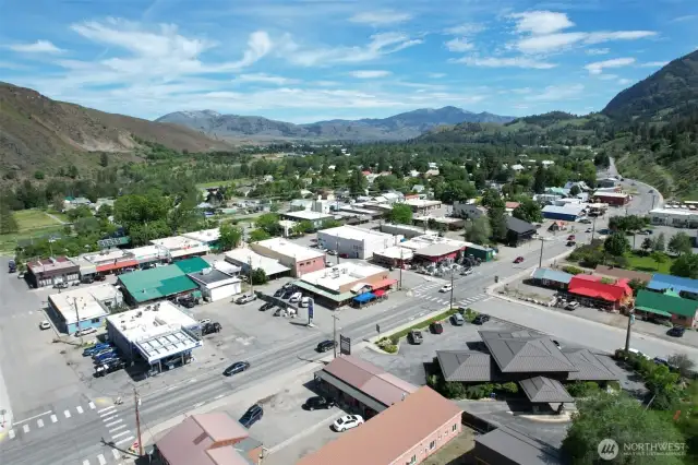 Town of Twisp is walkable to Groceries, Retail shops, Events, Twisp Works and more.