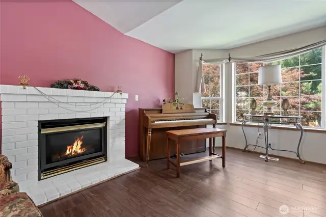 Living Room with Gas Fireplace