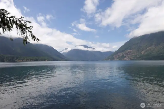 Beautiful view of Lake Cushman just minutes away!