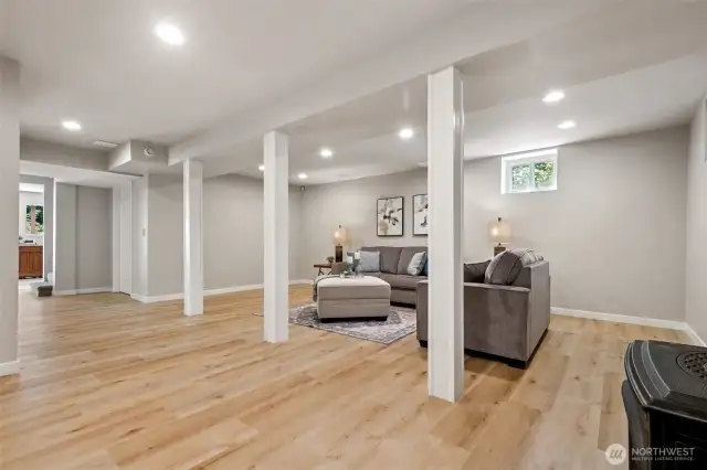 The lower level poses great potential for a daycare!