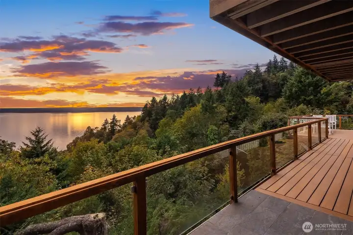 View from the main deck off of the sitting room.