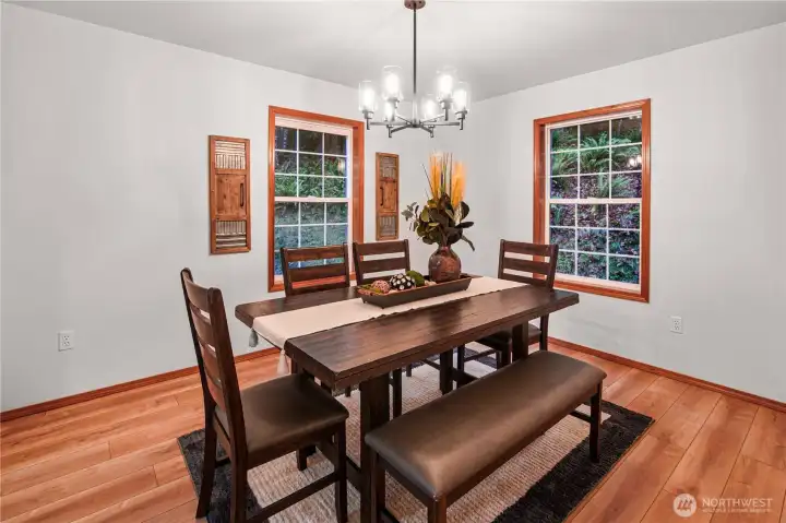 Formal dining room conveniently located off the kitchen and front living space. Ideal for hosting and everyday living.