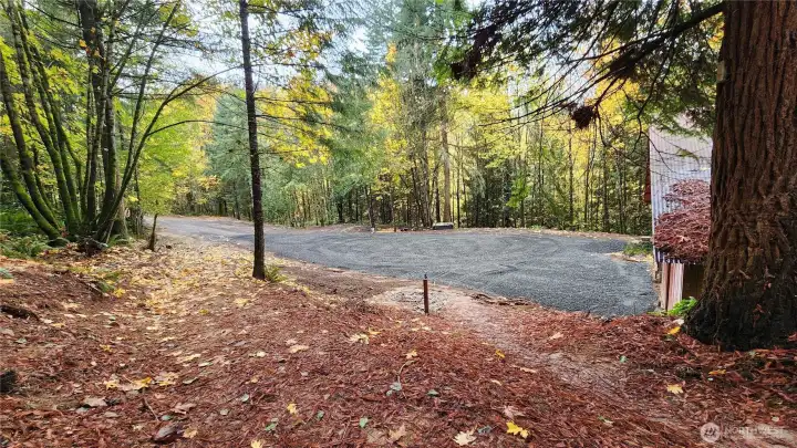 Open area next to where barn currently sits with tons of possibilities.