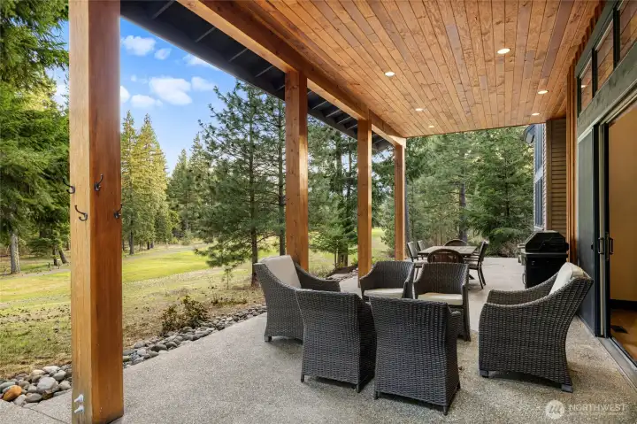 Covered outdoor living space