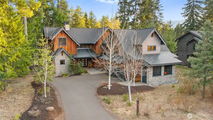 Aerial view of home
