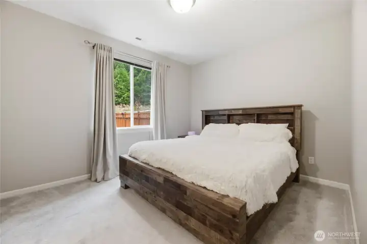 Main floor bedroom in separate apartment
