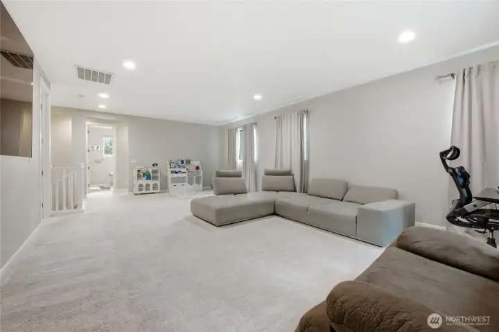 HUGE loft on upper level with room to add 5th bedroom in the corner or office space