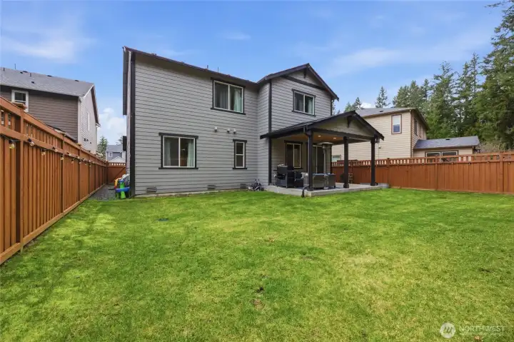 Large, level lot with so much privacy