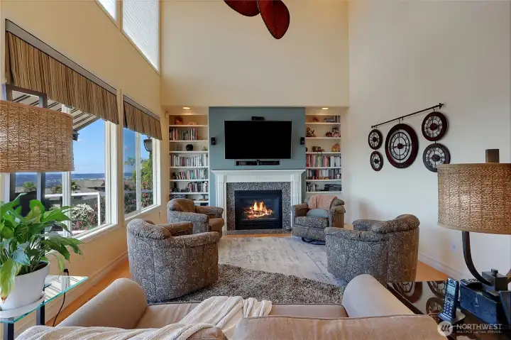 Soaring ceilings in the Great Room