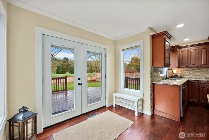 French Doors to Deck