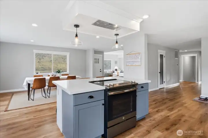 Open concept kitchen