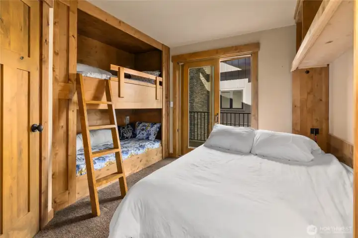 2nd bedroom with bunk and murphy bed