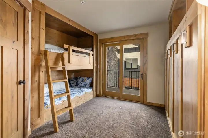 2nd bedroom with bunk and murphy bed
