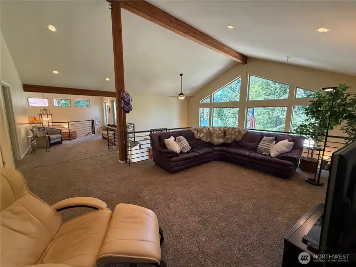 Tons of space in bonus loft area.