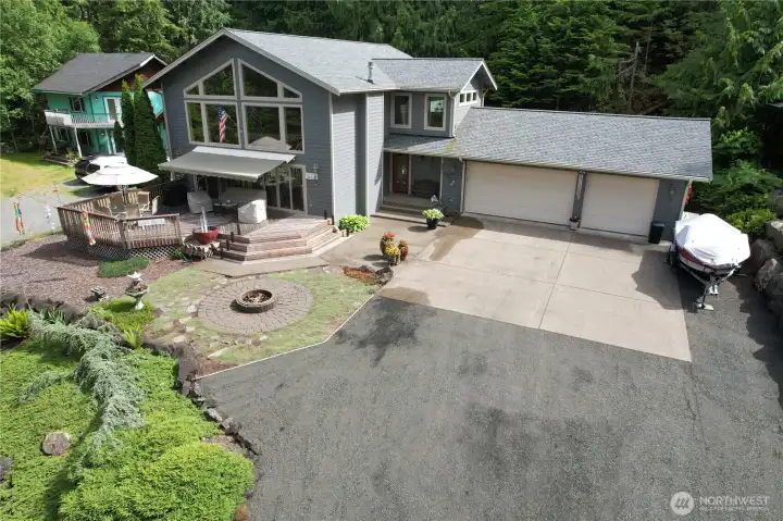 New graveled driveway. New graveled driveway.