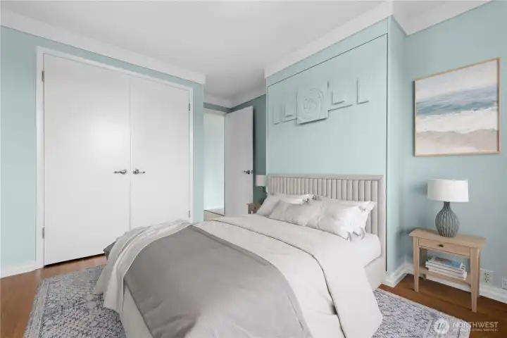 This room has a murphy bed, and it would make a great guest suite!