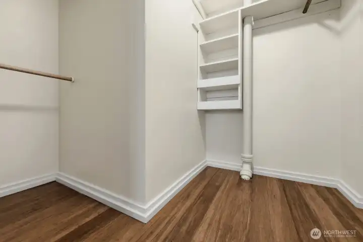 Lots of room in your walk-in closet.