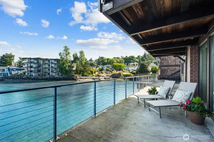 What will you do with this extensive deck space?  Lounge? Dine al fresco?  Container garden?