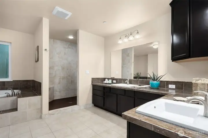 Primary bathroom.