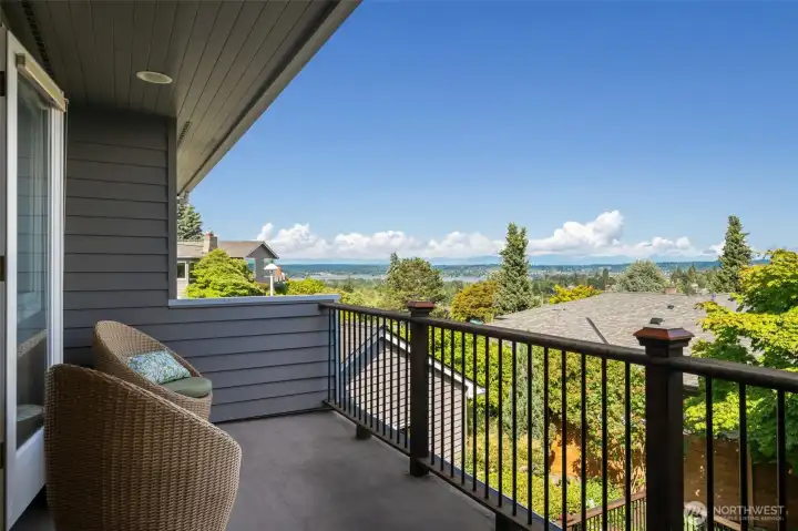Enjoy views of Lake Washington.