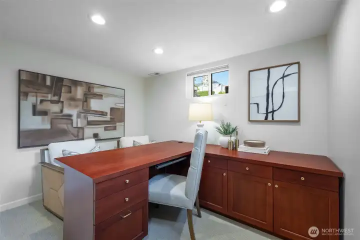 Lower level office.