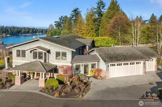 Custom designed  home has fresh and timeless appeal