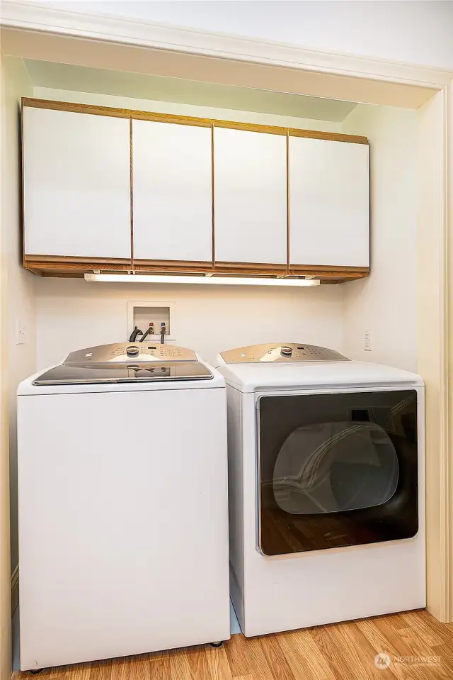 Washer & Dryer on lower level