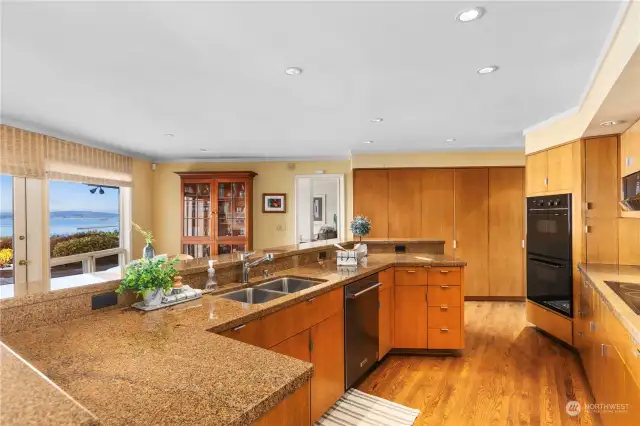 Enjoy the view from the kitchen sink.