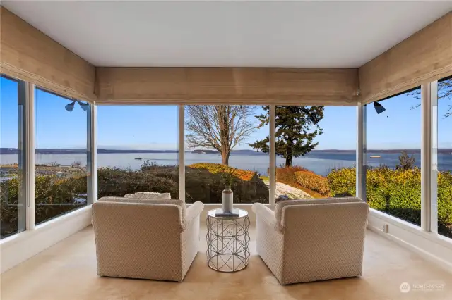 Living room with amazing view!